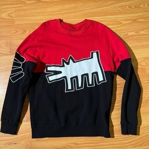 Zara Keith Haring Collection Crewneck Sweatshirt